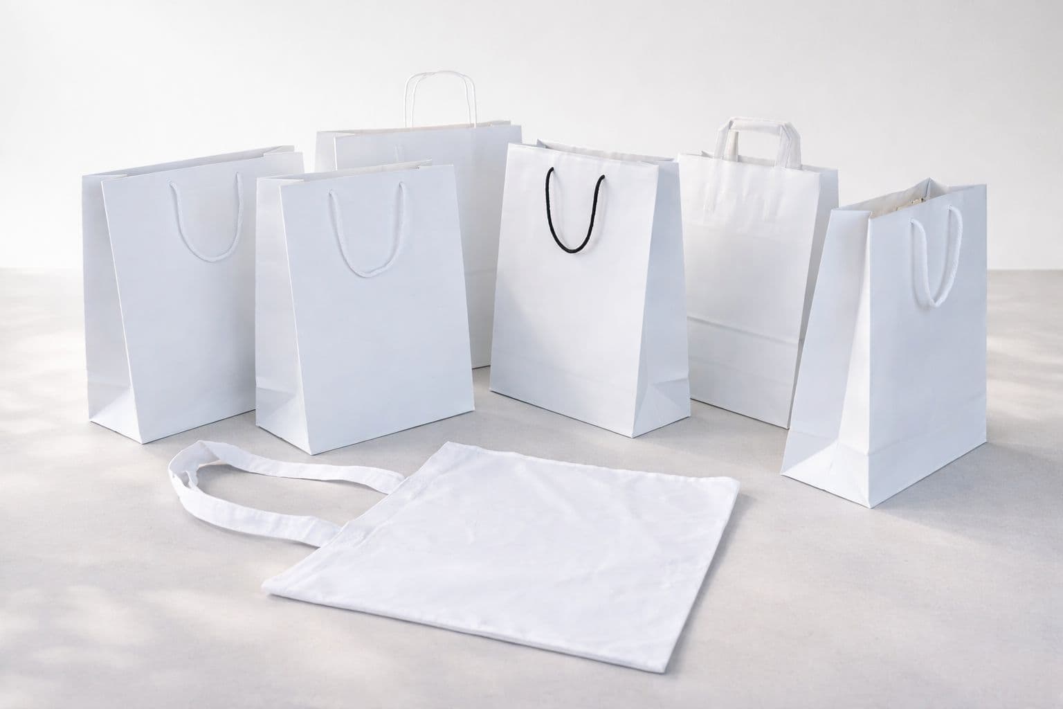 White paper bag - elegant yet affordable solution